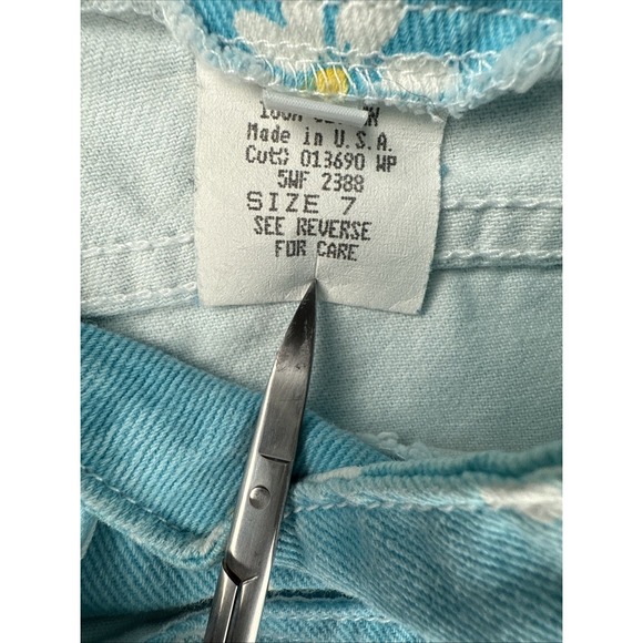 Vtg. Paris Blues Women's Size 7 Low Rise Flare Daisy Jeans Y2K  Made in USA - Picture 7 of 14